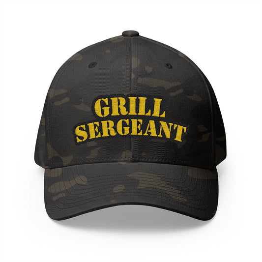Grill Sergeant Embroidered Cap - Perfect for BBQ Lovers & Grill Masters